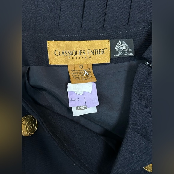 Vintage Pleated Wool Skirt (NWT Deadstock vintage) - Picture 4 of 4